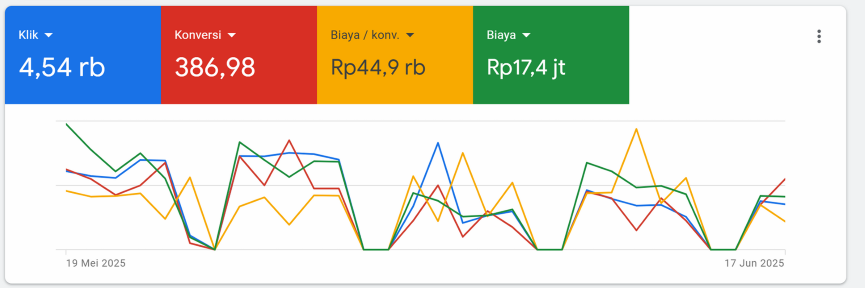 Portofolio data Jasa Iklan Google ADS